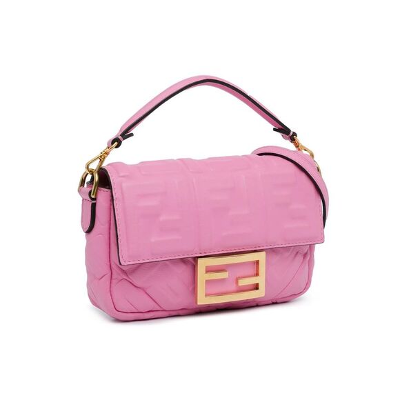 Pre Loved Fendi Mini FF Embossed Baguette - Picture 2 of 8